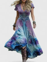 Cindy - Elegant Floral Maxi Dress