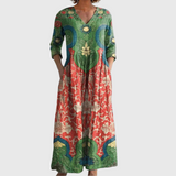 Aileen - Vintage Floral Maxi Dress
