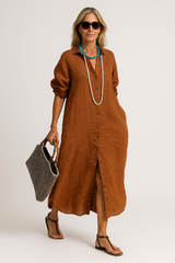 Lena - Oversized Linen Dress
