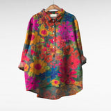 Emily - Elegant Linen Summer Blouse