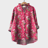 Joan - Elegant Linen Summer Blouse