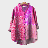 Sandra - Elegant Linen Summer Blouse