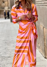 Vina - Printed Wrap Dress