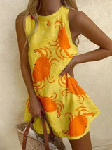 Aida - Summer Linen Mini Dress