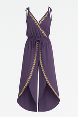 Addison - Backless Gold-Detail Jumpsuit