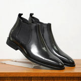 Blake - Chelsea Leather-Look Boots