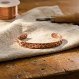 Gwendolen - Textured Copper Cuff