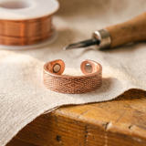 Miriam - Crosshatch Copper Ring