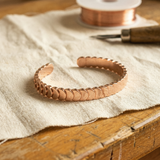 Octavia - Overlapping Scale Copper Bracelet