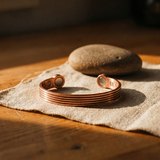 Phoebe - Structural Groove Copper Cuff