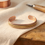 Sophia - Chevron Braid Copper Bracelet
