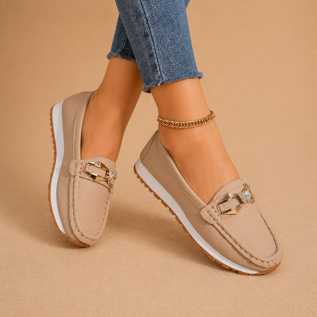 Lily - Comfort Buckle Loafers
