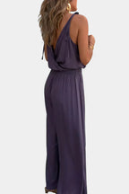 Addison - Backless Gold-Detail Jumpsuit