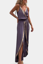 Addison - Backless Gold-Detail Jumpsuit