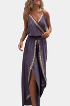 Addison - Backless Gold-Detail Jumpsuit