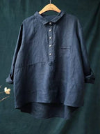 Emma - Elegant Linen Summer Blouse
