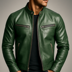 Ronnie - Vintage Leather Jacket with Tailored Fit