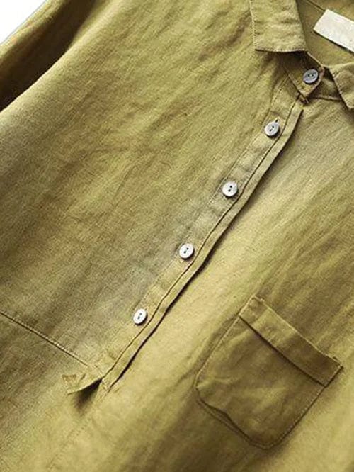 Emma - Elegant Linen Summer Blouse