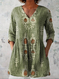 Annie - Long Blouse with V-Neck