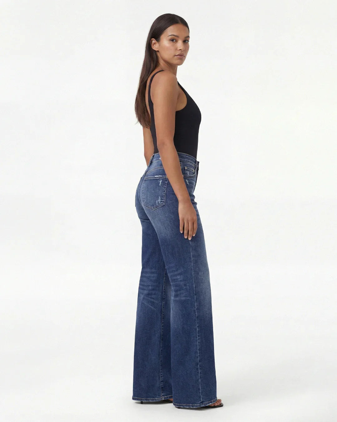 Remerie - Mid-Rise Wide Leg Jeans