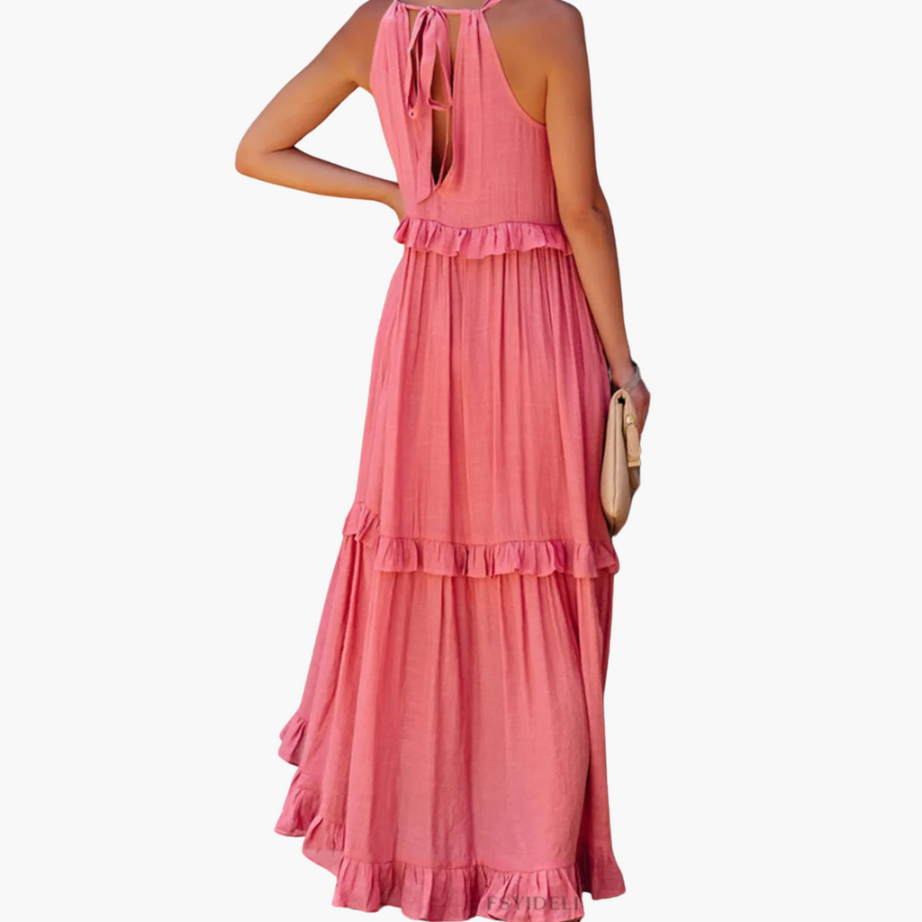 Joanna - Ruffle Breeze Maxi Dress