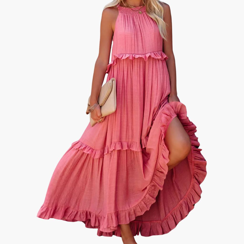 Joanna - Ruffle Breeze Maxi Dress