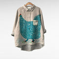 Amelia - Elegant Linen Summer Blouse