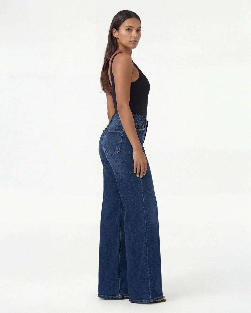 Remerie - Mid-Rise Wide Leg Jeans