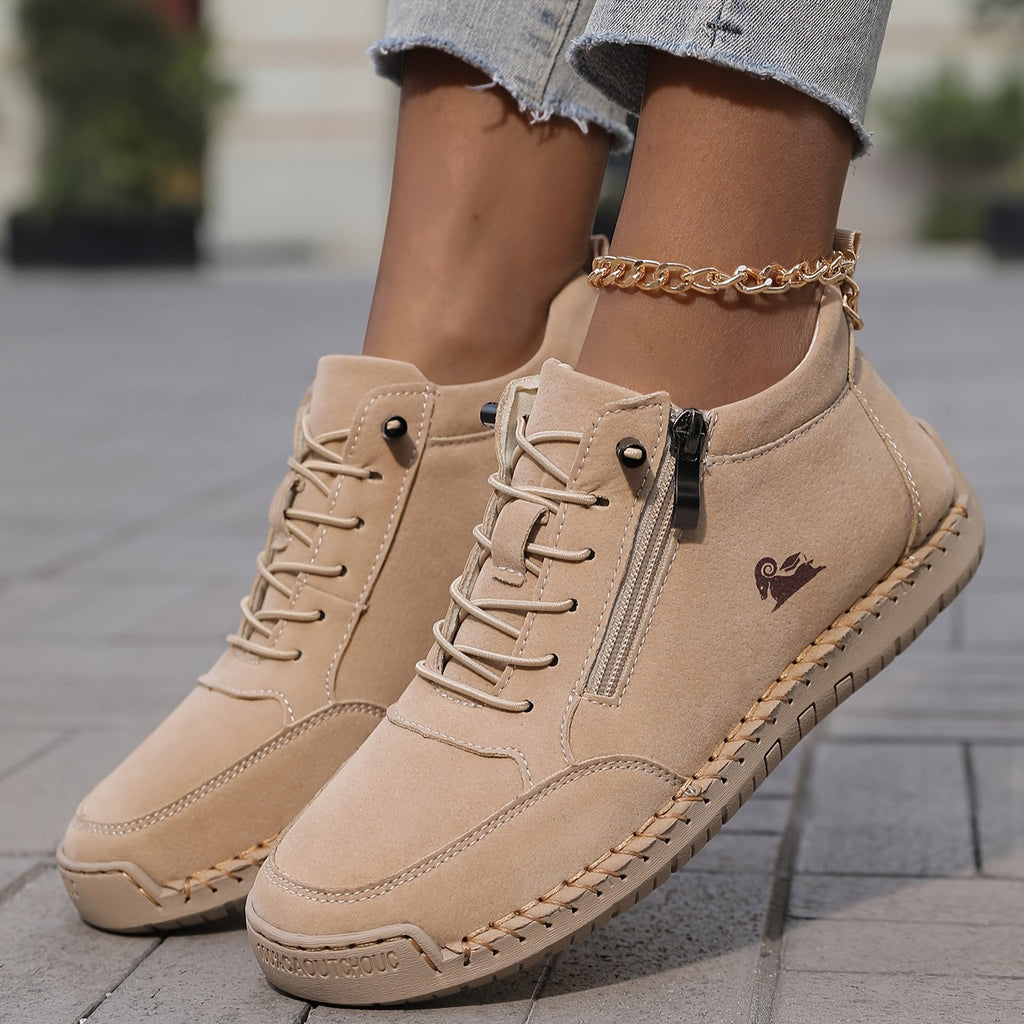 Nova - Comfortable Cushioned Comfort Sneakers with Zipper