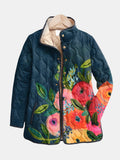 Thess – Vintage Floral Quilted Jacket