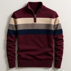 Jack - Striped Quarter-Zip Sweater