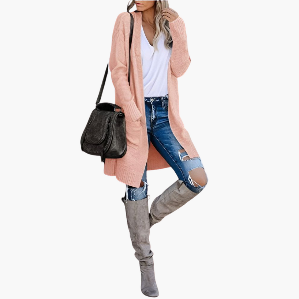 Holly | Casual Knit Pocketed Cardigan