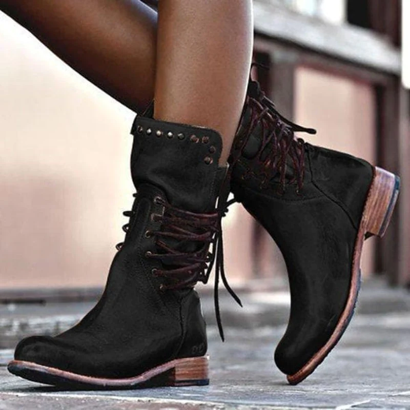 Juriz - Elegant Boots with Block Heel