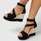 Via - Cushioned Comfort Wedge Sandals