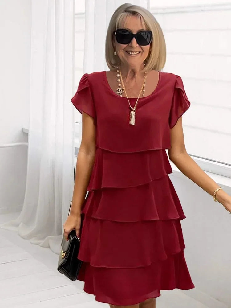 Cailey - Chiffon Layered Dress