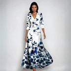 Ariana - Elegant Floral A-Line Dress