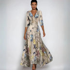 Ariana - Elegant Floral A-Line Dress