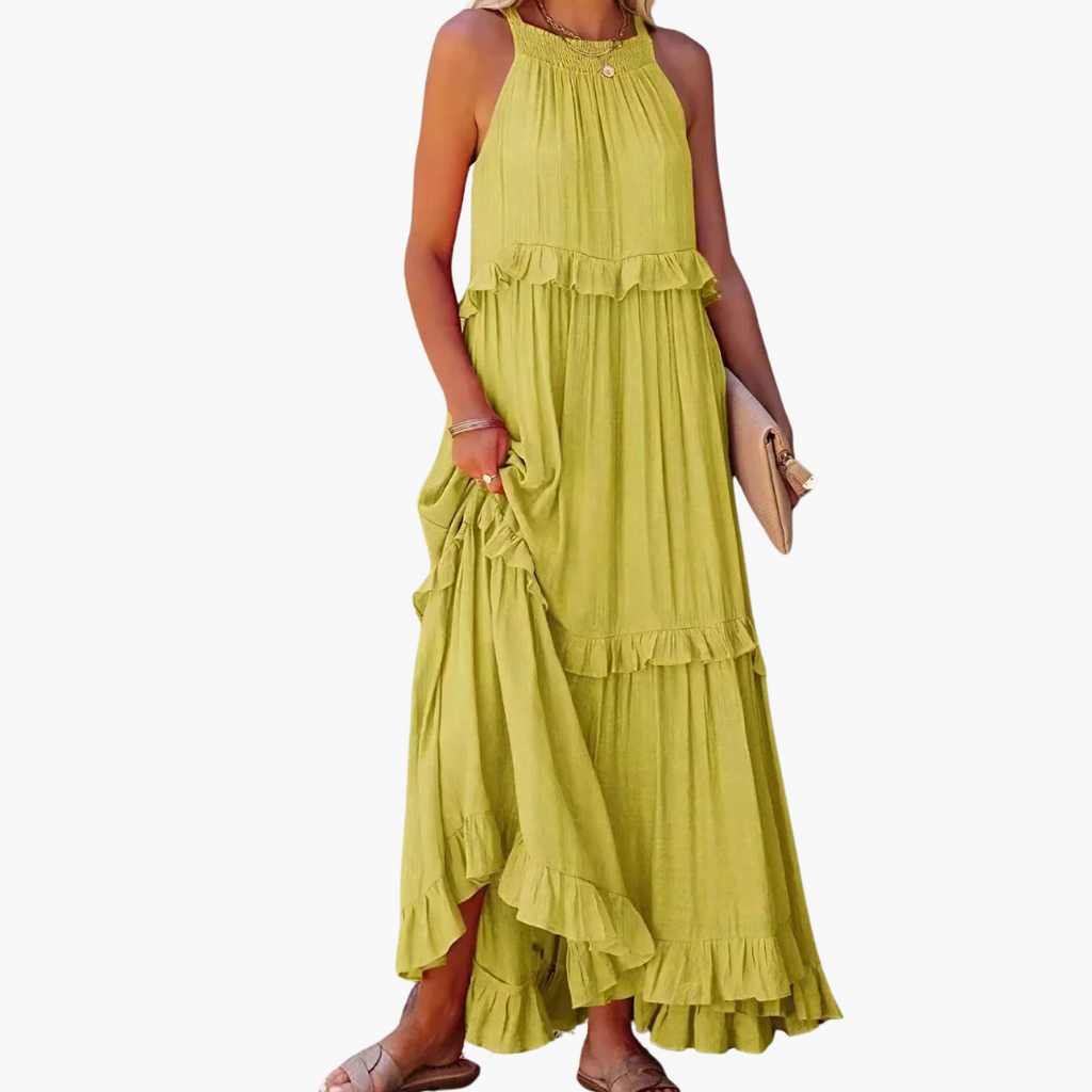 Joanna - Ruffle Breeze Maxi Dress