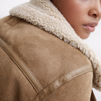 Aurelia - Sherpa-Lined Aviator Jacket