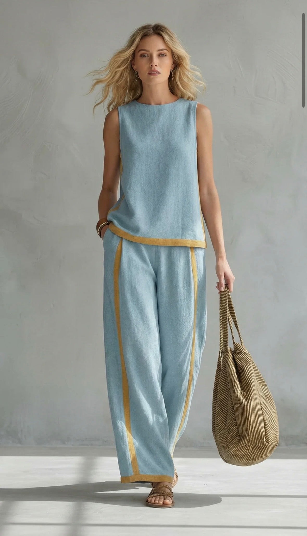 Kesya - Elegant Cotton-Linen Set