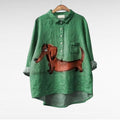Evelyn - Elegant Linen Summer Blouse