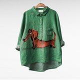 Evelyn - Elegant Linen Summer Blouse