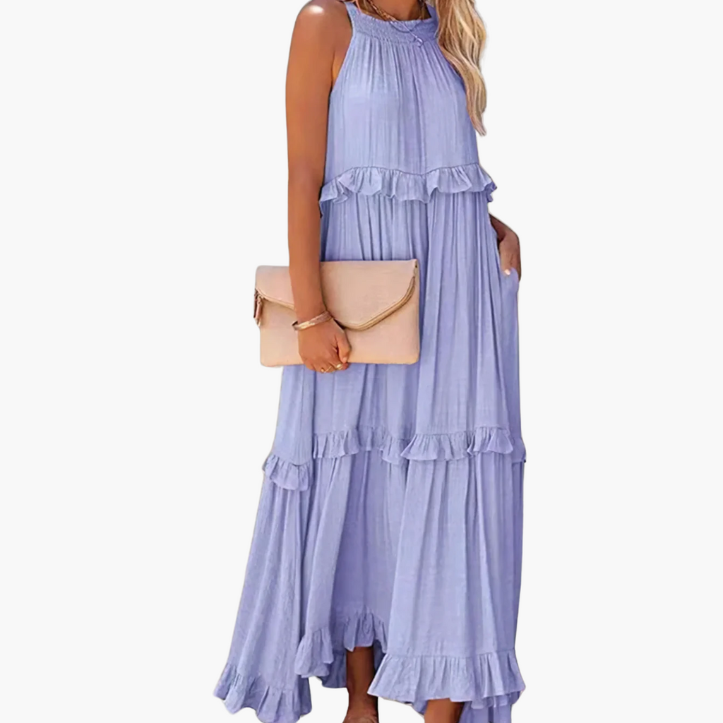 Joanna - Ruffle Breeze Maxi Dress