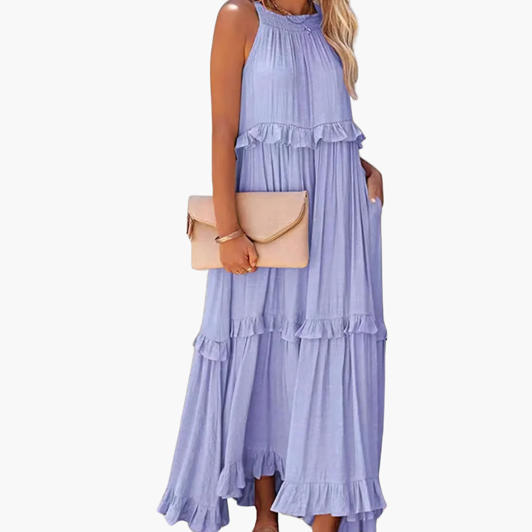 Joanna - Ruffle Breeze Maxi Dress