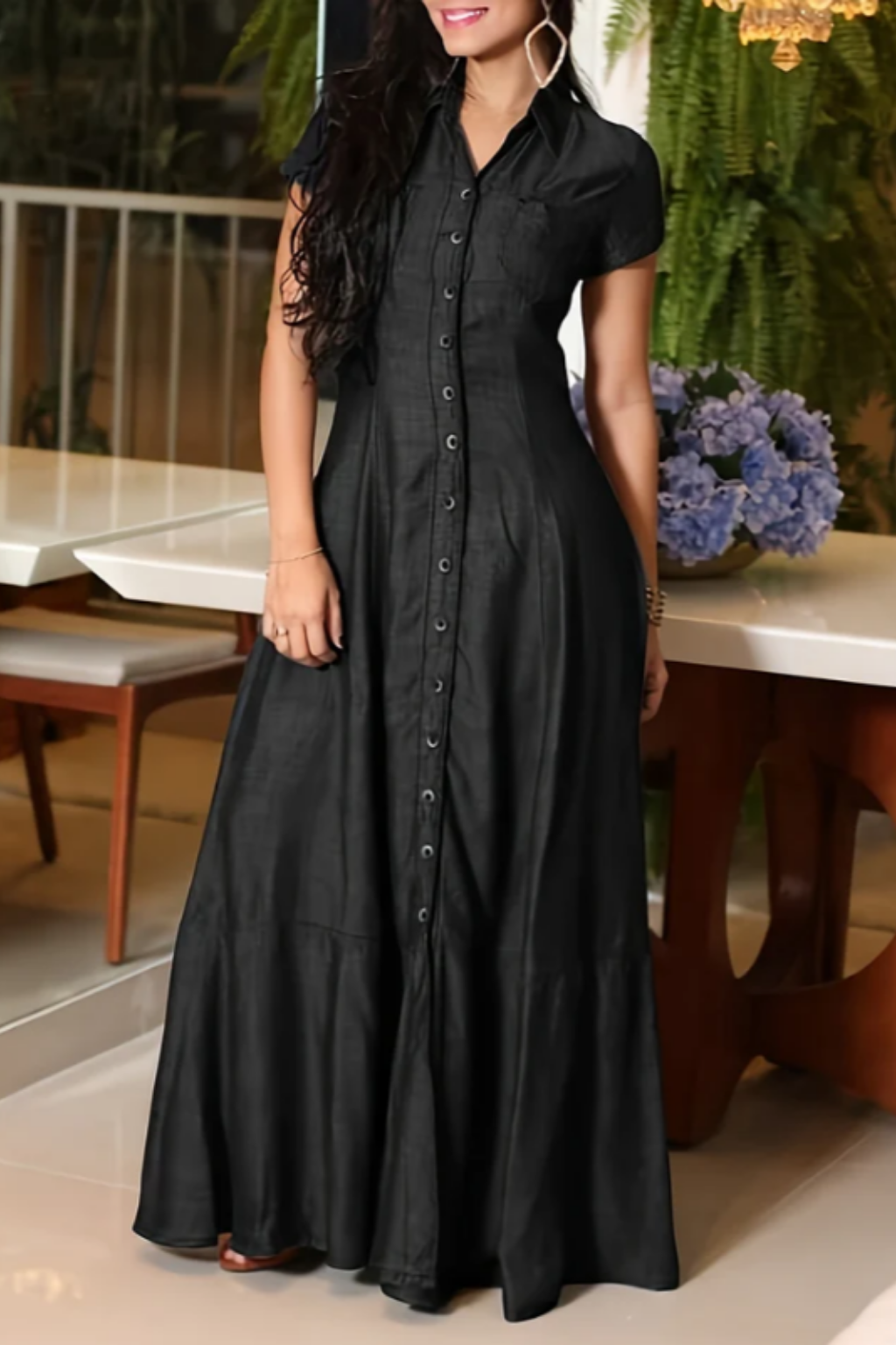 Kara - Long Denim Dress