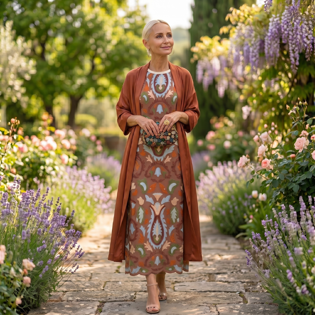 Brielle - Elegant Printed Dress