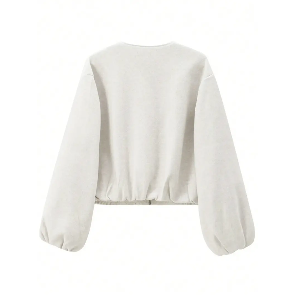 Tania – Sporty Zip-Up Pilot Jacket Coat