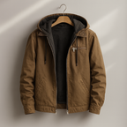 Aldrich - Sherpa-Lined Cotton Canvas Hooded Jacket