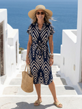Orca - Airy Fit Patterned Midi Dress