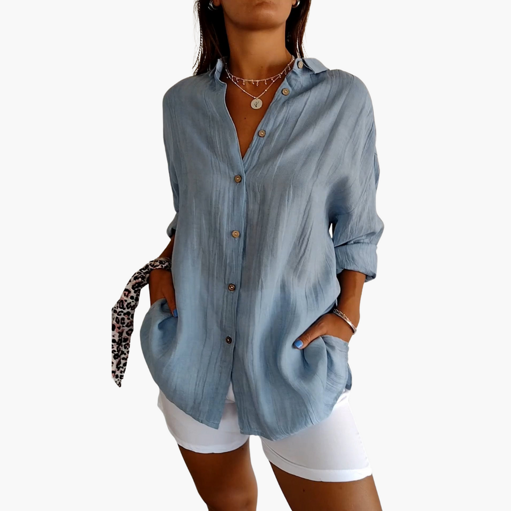 Sienna - Elegant Pleated Shirt